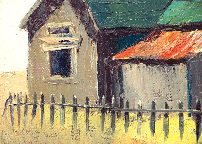 Ripe for Restoration (Abandoned Home, California), Painting, circa 1955