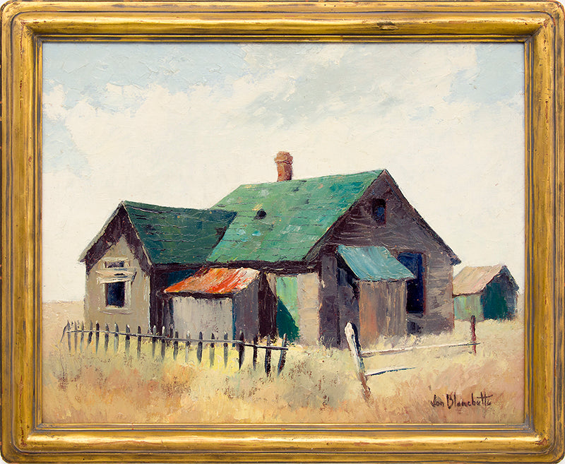 Ripe for Restoration (Abandoned Home, California), Painting, circa 1955