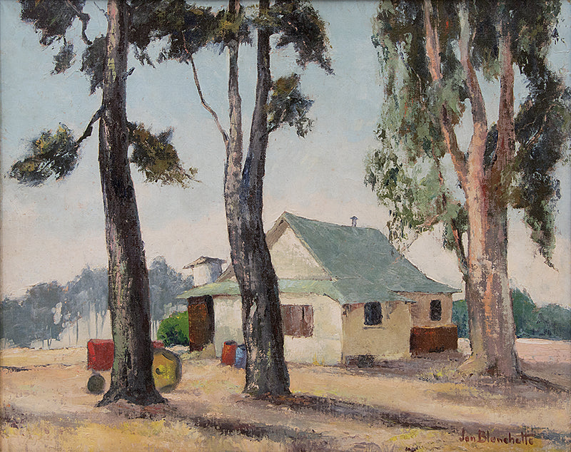 Jon Blanchette (1908-1987) artwork for sale. Capitola, Used To Be Airfield (Northern California), Painting, circa 1950, Denver, Colorado, Art Gallery)