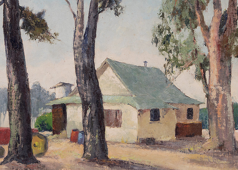 Capitola, Used To Be Airfield (Northern California), Painting, circa 1950