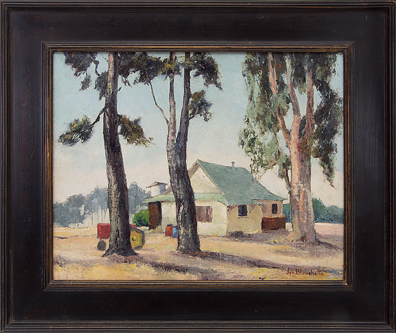 Capitola, Used To Be Airfield (Northern California), Painting, circa 1950