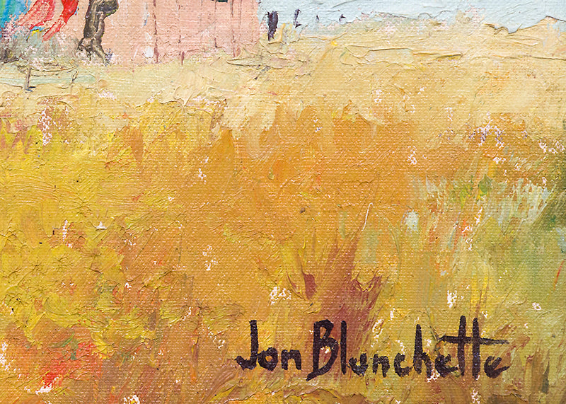 Untitled (Barn and Silo, California), Painting, circa 1955