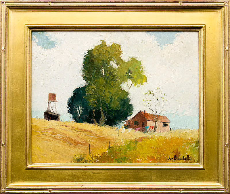 Untitled (Barn and Silo, California), Painting, circa 1955