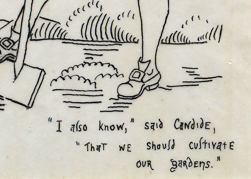Illustration for Voltaire's Candide, Drawing, circa 1928