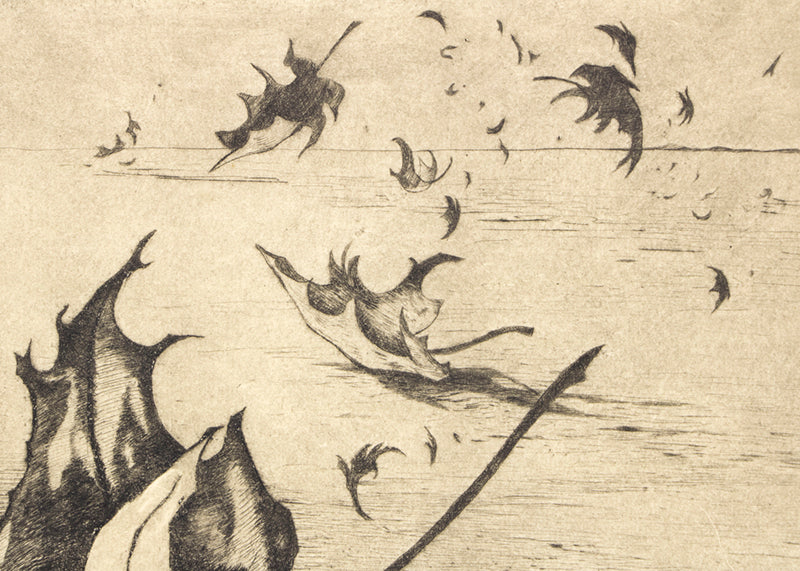 November Leaves, Artist Proof, Print, circa 1947