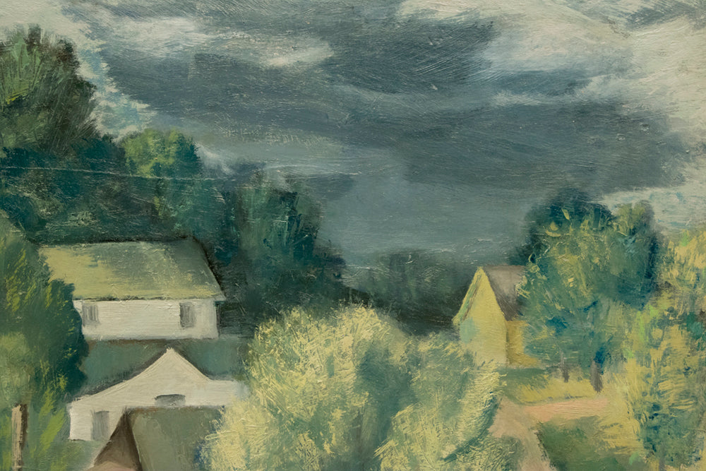 Untitled (Colorado Hill Town), Painting, circa 1940