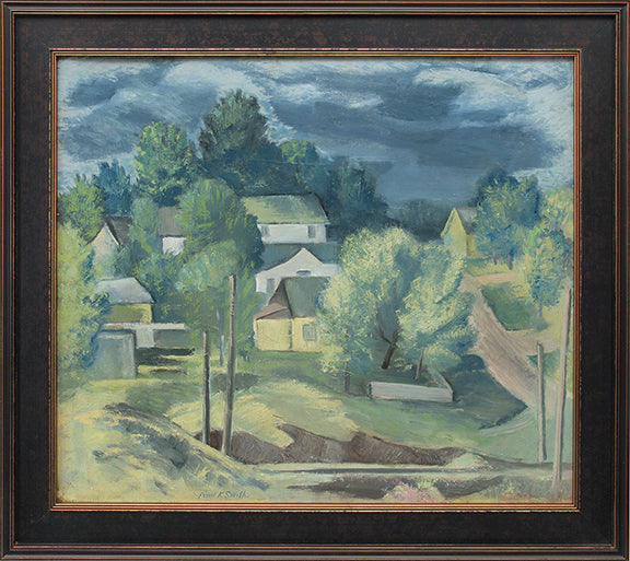 Untitled (Colorado Hill Town), Painting, circa 1940