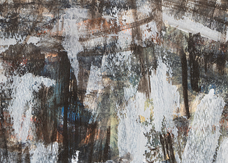 Untitled (Abstract in Brown, Cream, and Blue), Painting, circa 1955