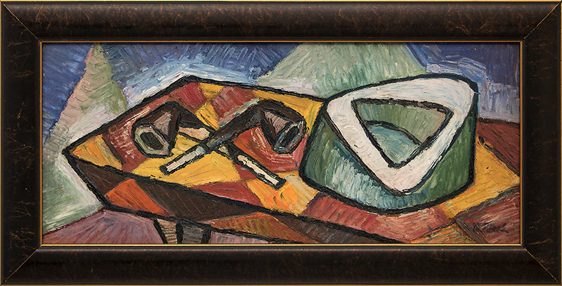 Untitled (Still Life with Tobacco Pipes), Painting, circa 1940