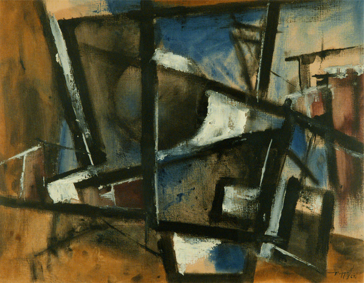 Charles Bunnell (1897-1968) artwork for sale. Untitled (Abstract Expressionist composition), Painting, 1963, Denver, Colorado, Art Gallery)