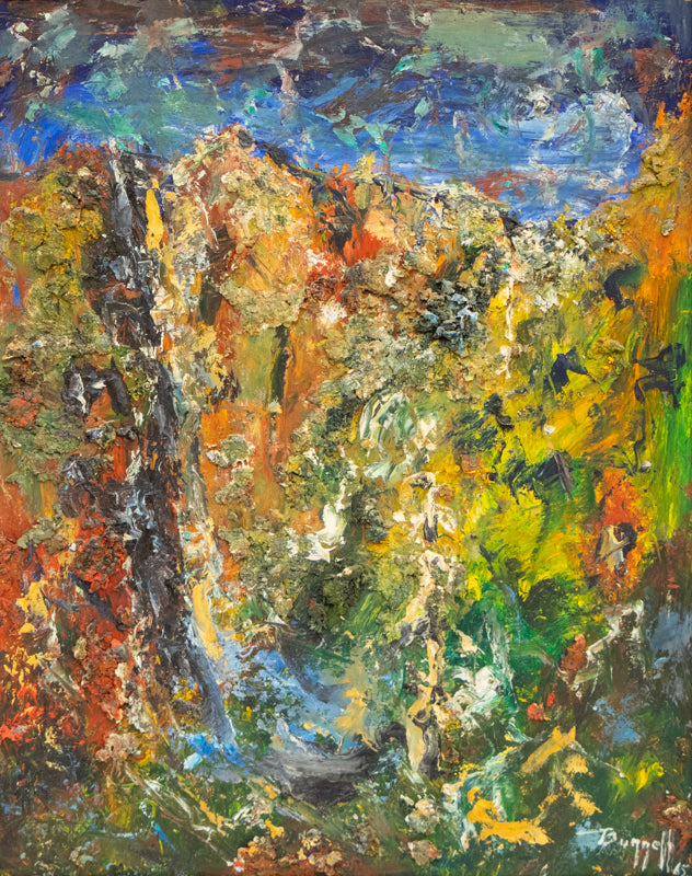 Charles Bunnell (1897-1968) artwork for sale. Landscape Abstracted, Painting, 1965, Denver, Colorado, Art Gallery)