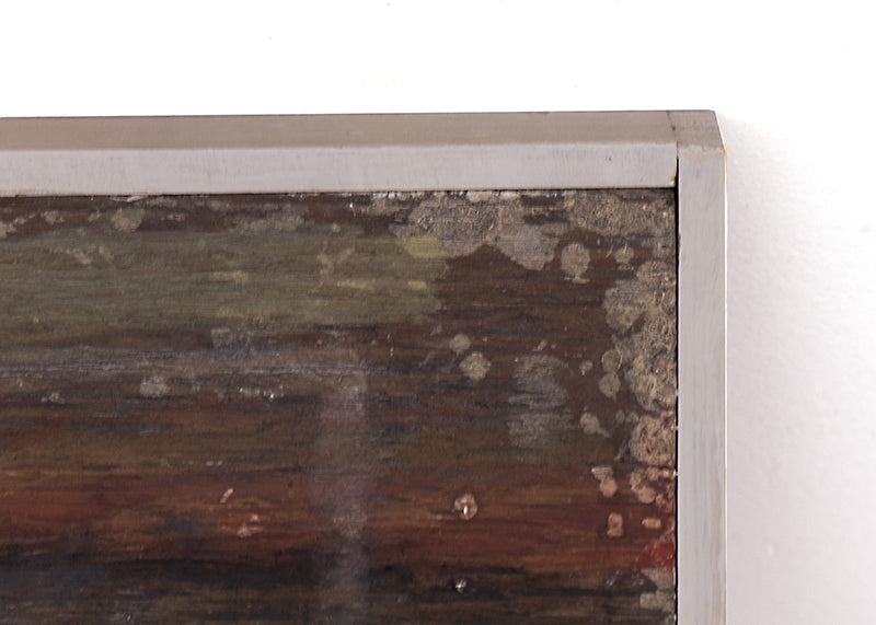 Untitled (Abstract in Black, Gray, Umber, and Ochre), Painting, 1956