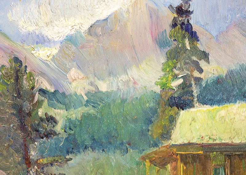 Untitled (Cabin near Estes Park, Colorado), Painting, circa 1927
