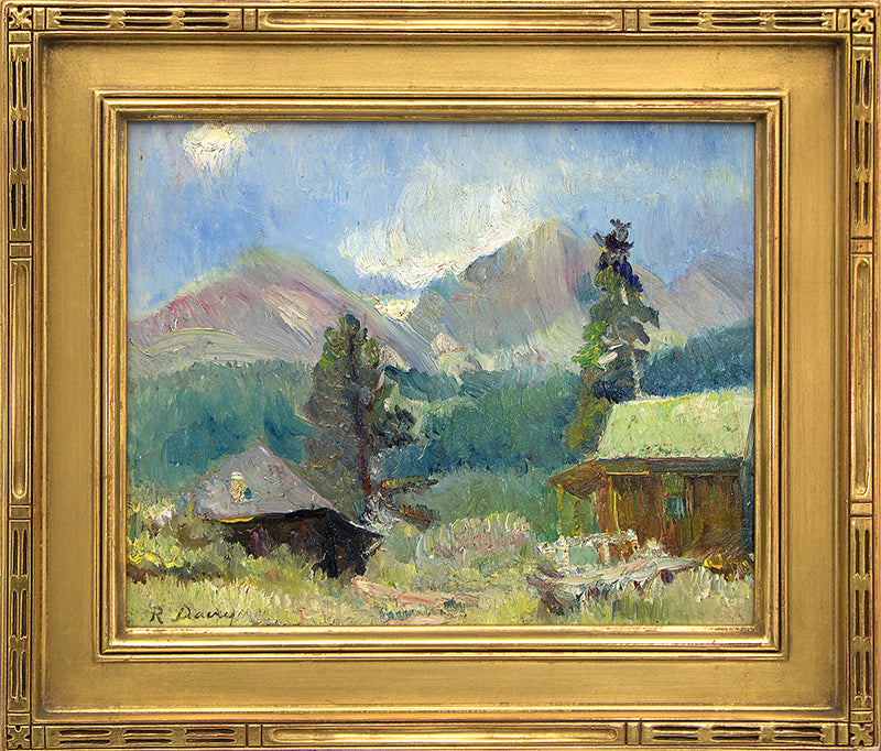 Untitled (Cabin near Estes Park, Colorado), Painting, circa 1927