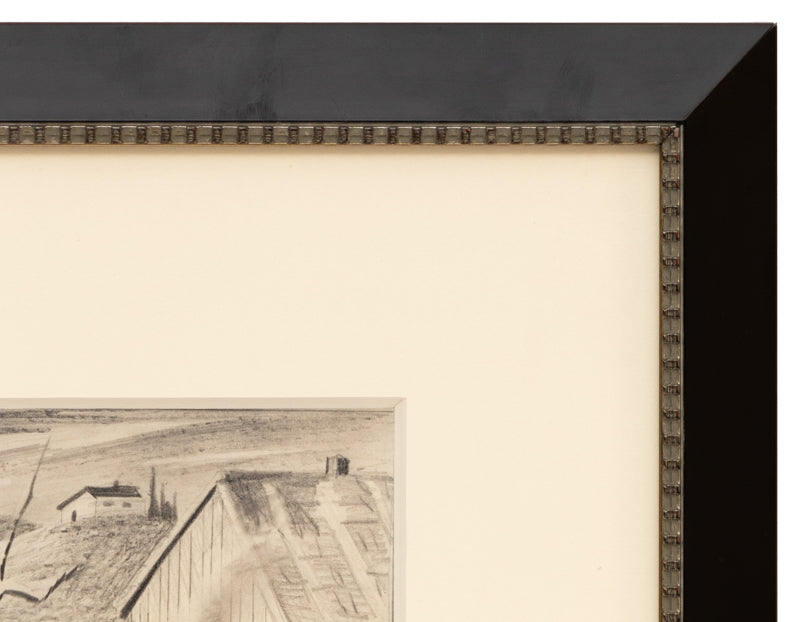 Untitled (Houses and Tree, Colorado), Drawing, 1942