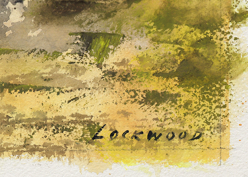 Untitled (Abstract in Yellow, Orange, Black, and Gray), Painting, circa 1960