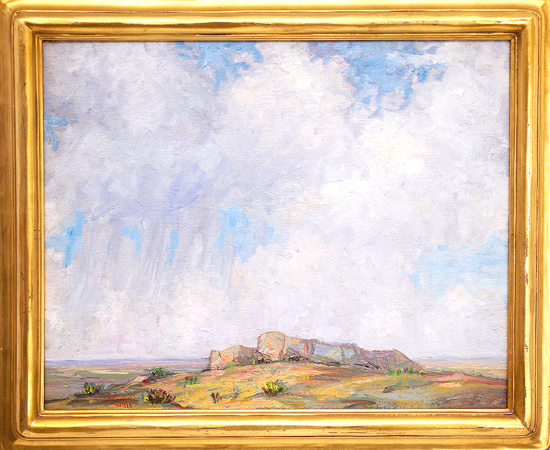 Untitled (Colorado Landscape with Buttes, Prairie and Sky), Painting, 1926