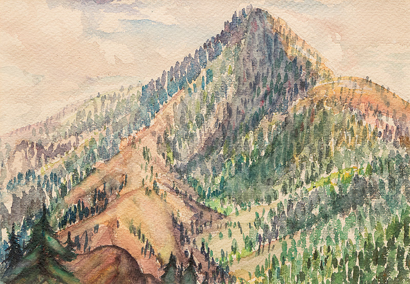 Charles Bunnell (1897-1968) artwork for sale. Cameron's Cone (Above Colorado Springs, Colorado), Painting, circa 1930, Denver, Colorado, Art Gallery)
