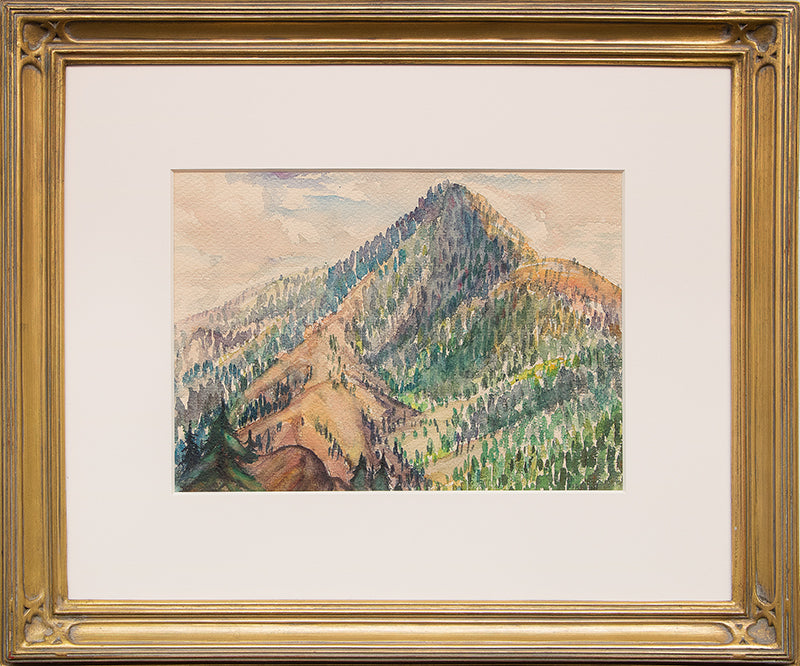 Cameron's Cone (Above Colorado Springs, Colorado), Painting, circa 1930