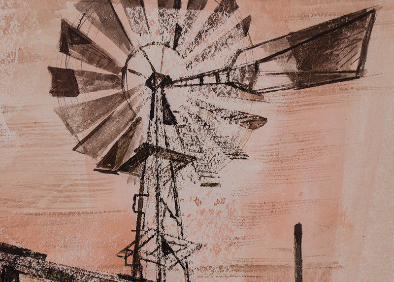 Windmill on the Plains, Painting, 1941