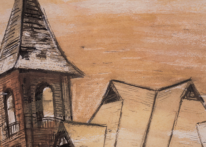Church in Leadville (Colorado), Painting, 1938