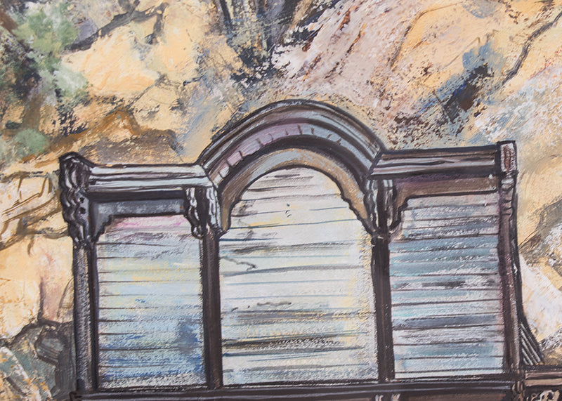 Lone Survivor, Georgetown, CO (Abandoned Building), Painting, 1964
