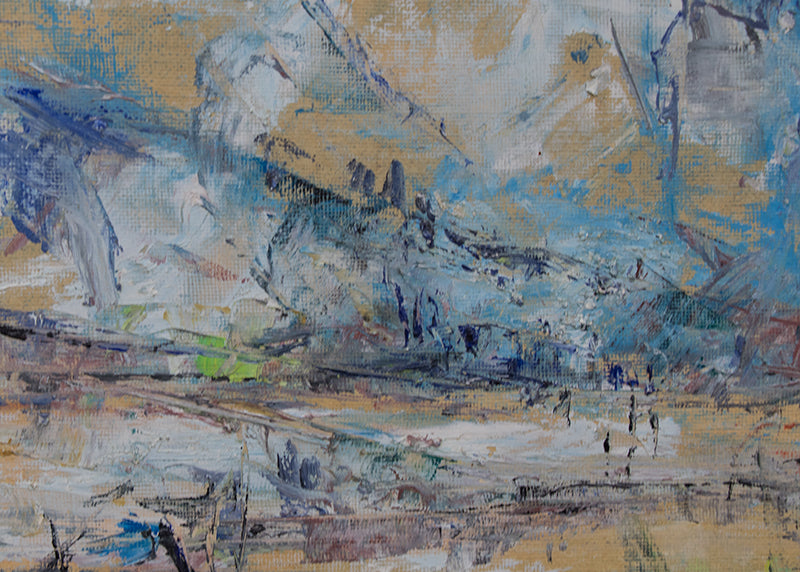 Untitled (Abstract, Mountains near Colorado Springs), Painting, 1962