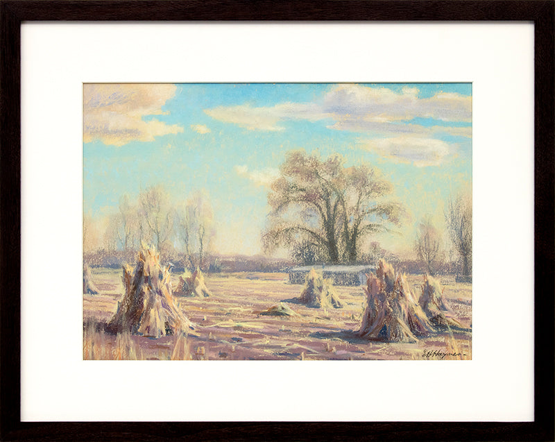 Untitled (Haystacks, Colorado), Drawing, circa 1940