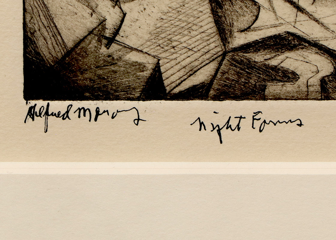Night Forms (Modernist Landscape), Print, 1945