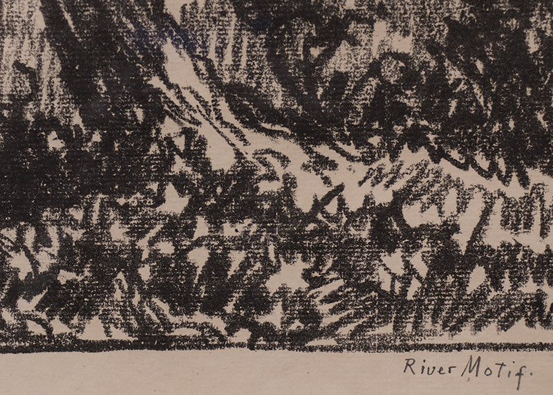 River Motif; edition of 50, Print, 1918