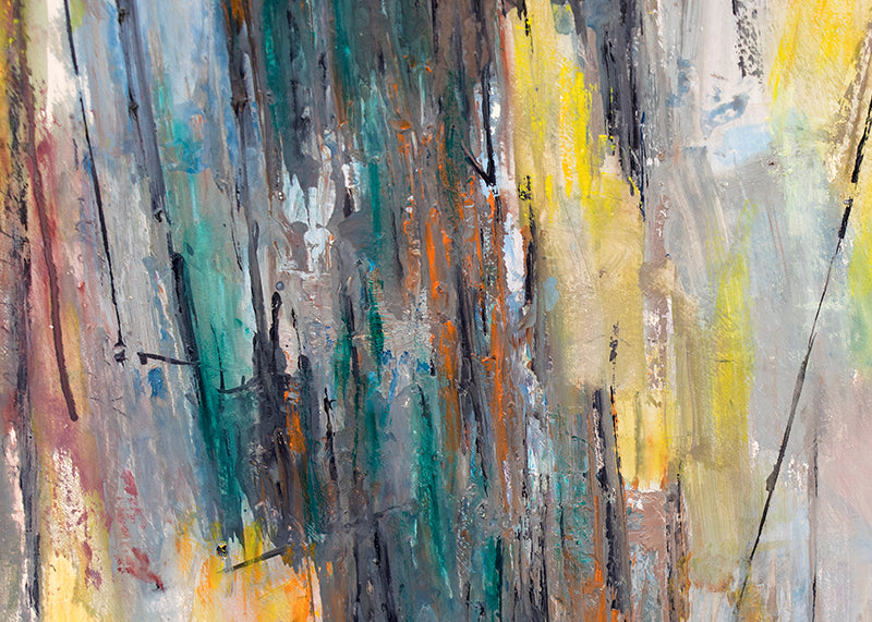 Untitled (Abstract Expressionist Composition in Yellow & Blue), Painting, 1958