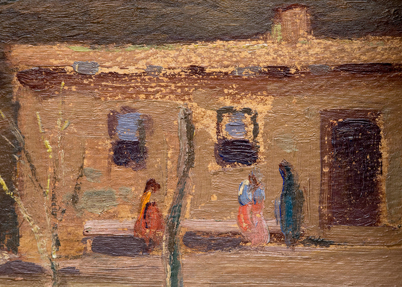 Pueblo Near Santa Fe (New Mexico), Painting, 1932