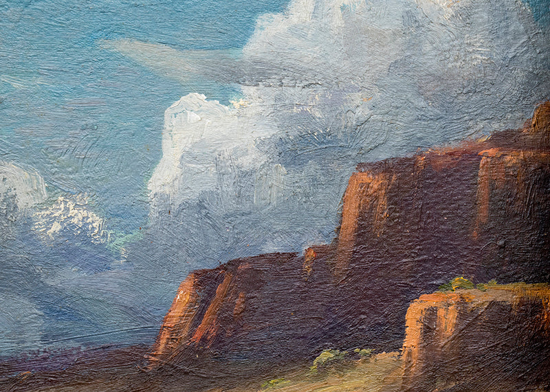 Pueblo Near Santa Fe (New Mexico), Painting, 1932