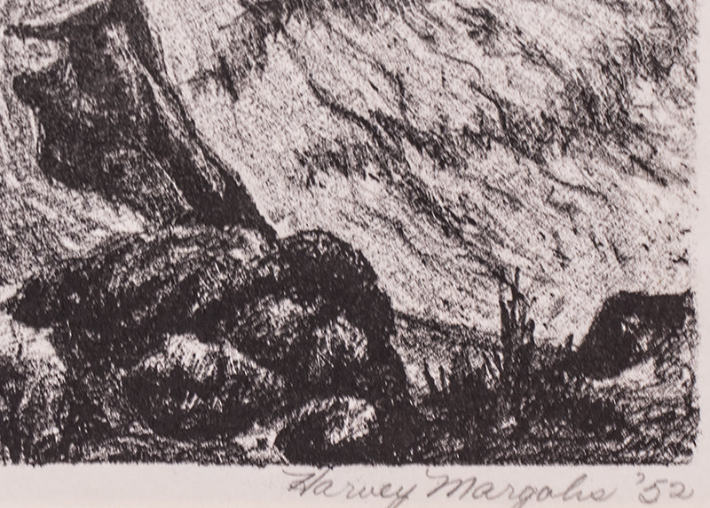 Desolate Ruler; 2/12 (Ravine in Storm), Print, 1952