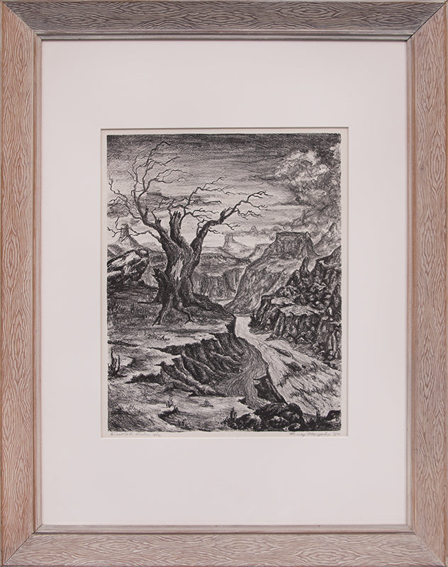 Desolate Ruler; 2/12 (Ravine in Storm), Print, 1952