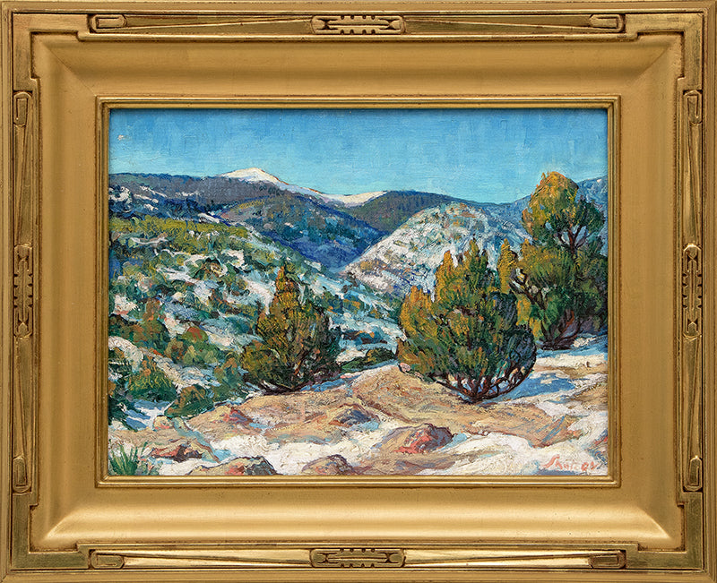 Taos Landscape (New Mexico), Painting, circa 1950