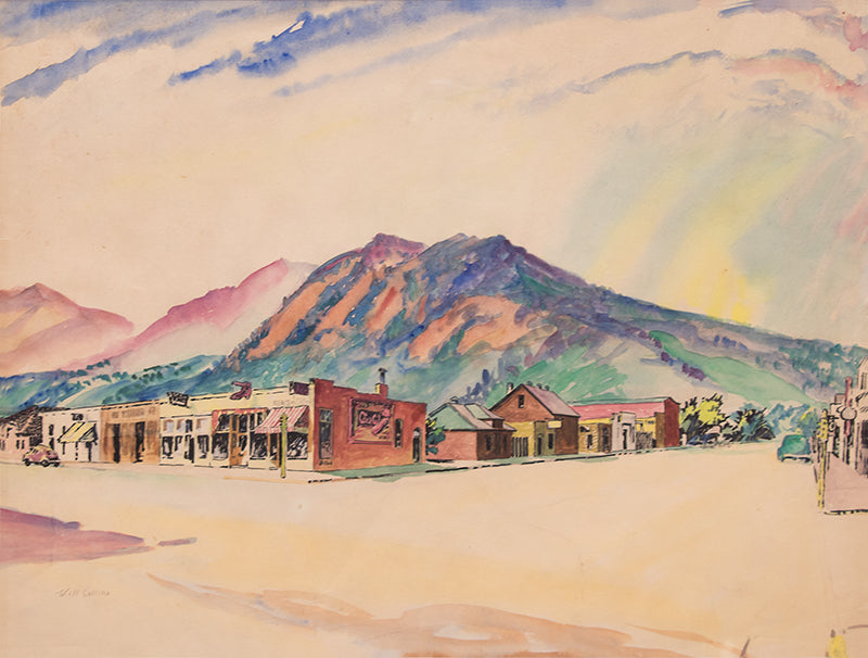 Will Collins (1892-1979) artwork for sale. 13th & Walnut, Boulder (Colorado), Painting, Denver, Colorado, Art Gallery)