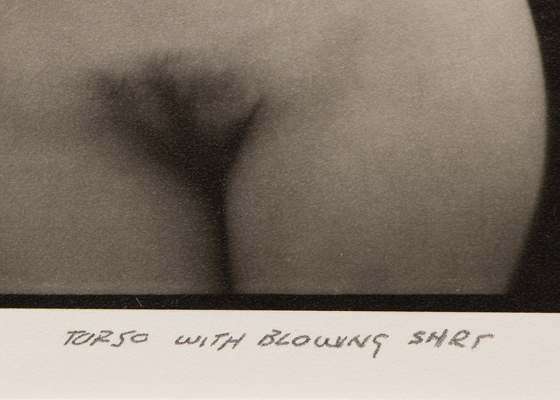 Torso with Blowing Shirt (3/5), Photograph, 1988