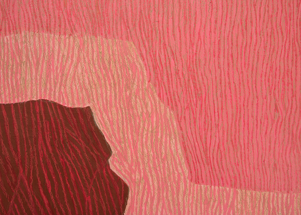 Untitled II (Sea Wall), Mixed Media Painting, circa 1968