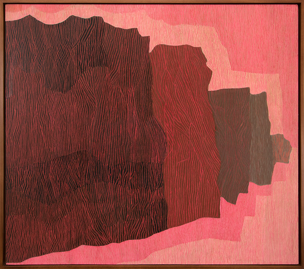 Untitled II (Sea Wall), Mixed Media Painting, circa 1968
