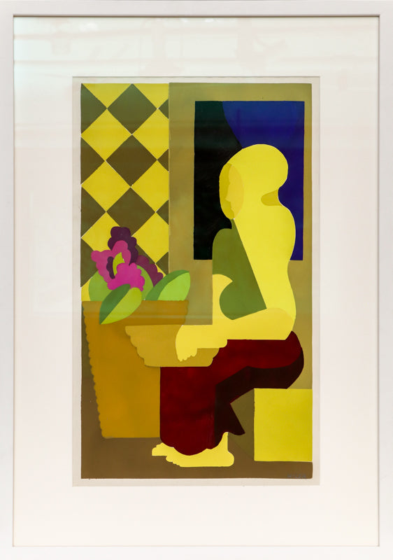Untitled (Seated Figure in Still Life), Print, circa 1933