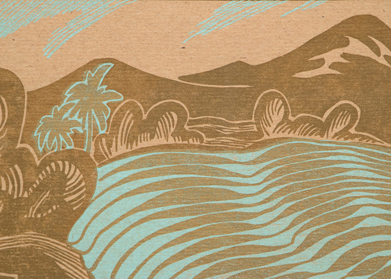 Pirouetting Paddies, Rice Terraces, Print