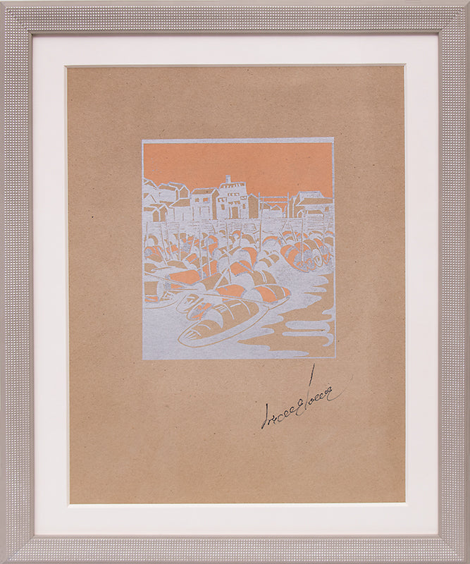 Sampans - Side by Side, Canton, Print, circa 1928