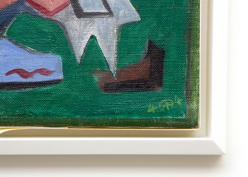 Untitled (Abstract in Green, Blue, Red, and White), Painting, 1944