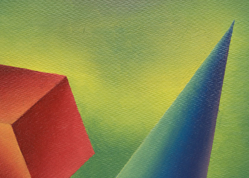 Basic Form Problem #2 (Two Polygons), Painting, circa 1940