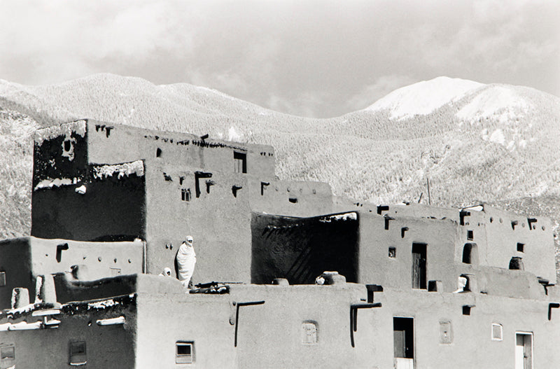 Myron Wood (1921-1999) artwork for sale. Taos Winter, Taos, New Mexico, Photograph, circa 1961, Denver, Colorado, Art Gallery)