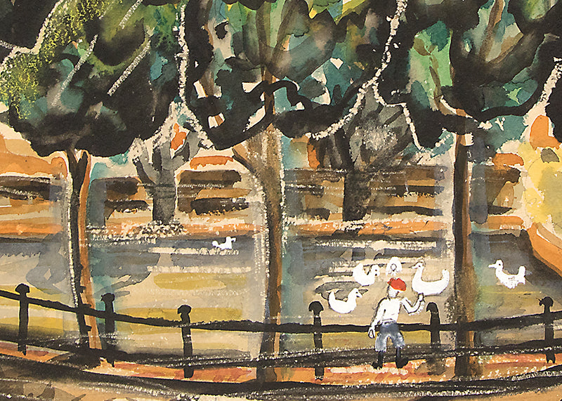 Untitled (Duck Pond), Painting