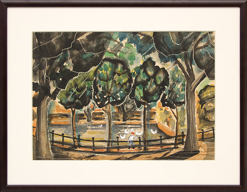 Untitled (Duck Pond), Painting