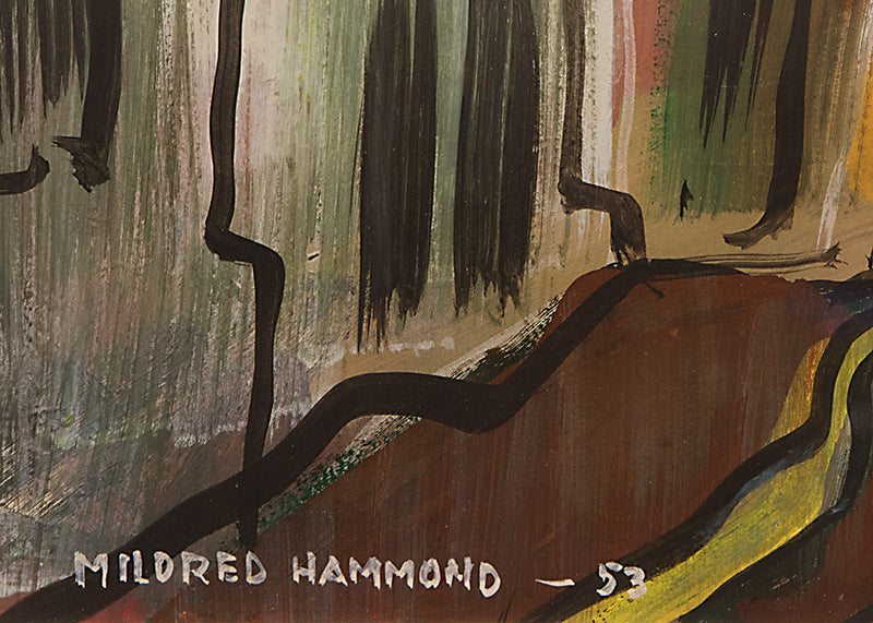 Cripple Creek, Colorado (Street Scene and Mountains), Painting, 1953