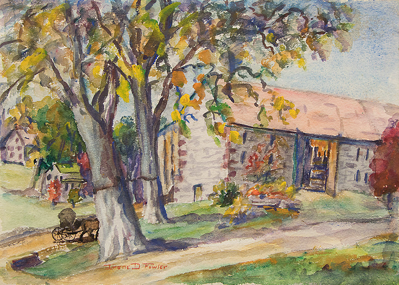Irene Fowler (1884-1967) artwork for sale. Untitled (Ranch House), Painting, Denver, Colorado, Art Gallery)